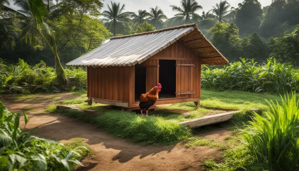 kandang semi-terbuka